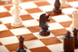 chess pieces on chessboard