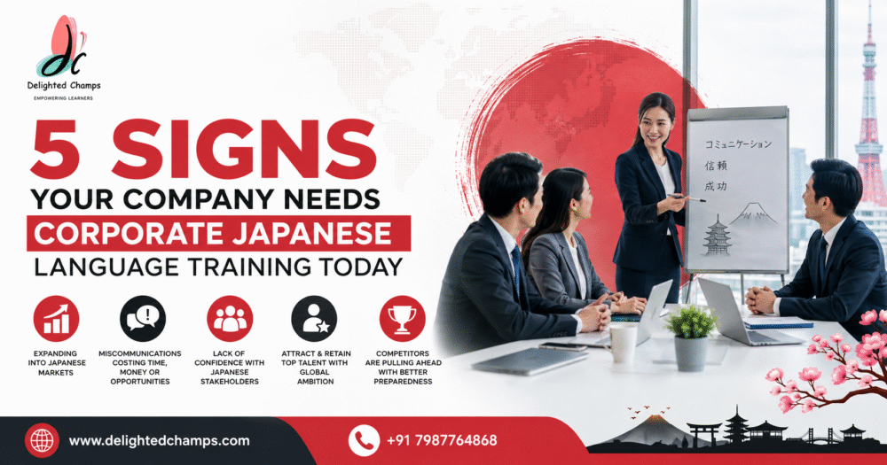 Japanese language training by Delighted champs